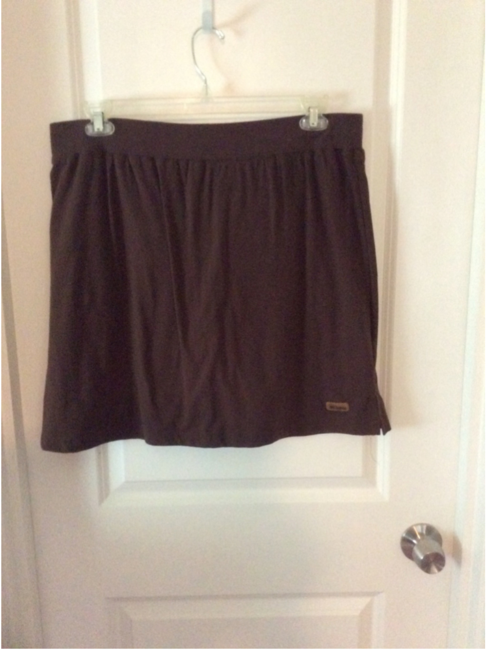 Women's Curves Brown Mini Skort XL